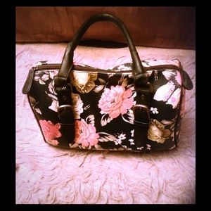 Aldo Black Floral Handbag